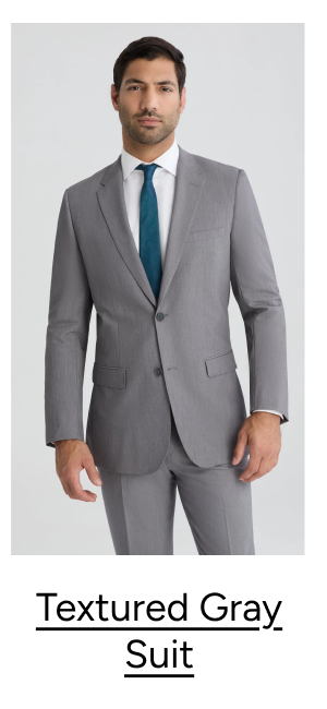 Textured Gray Suit, $199