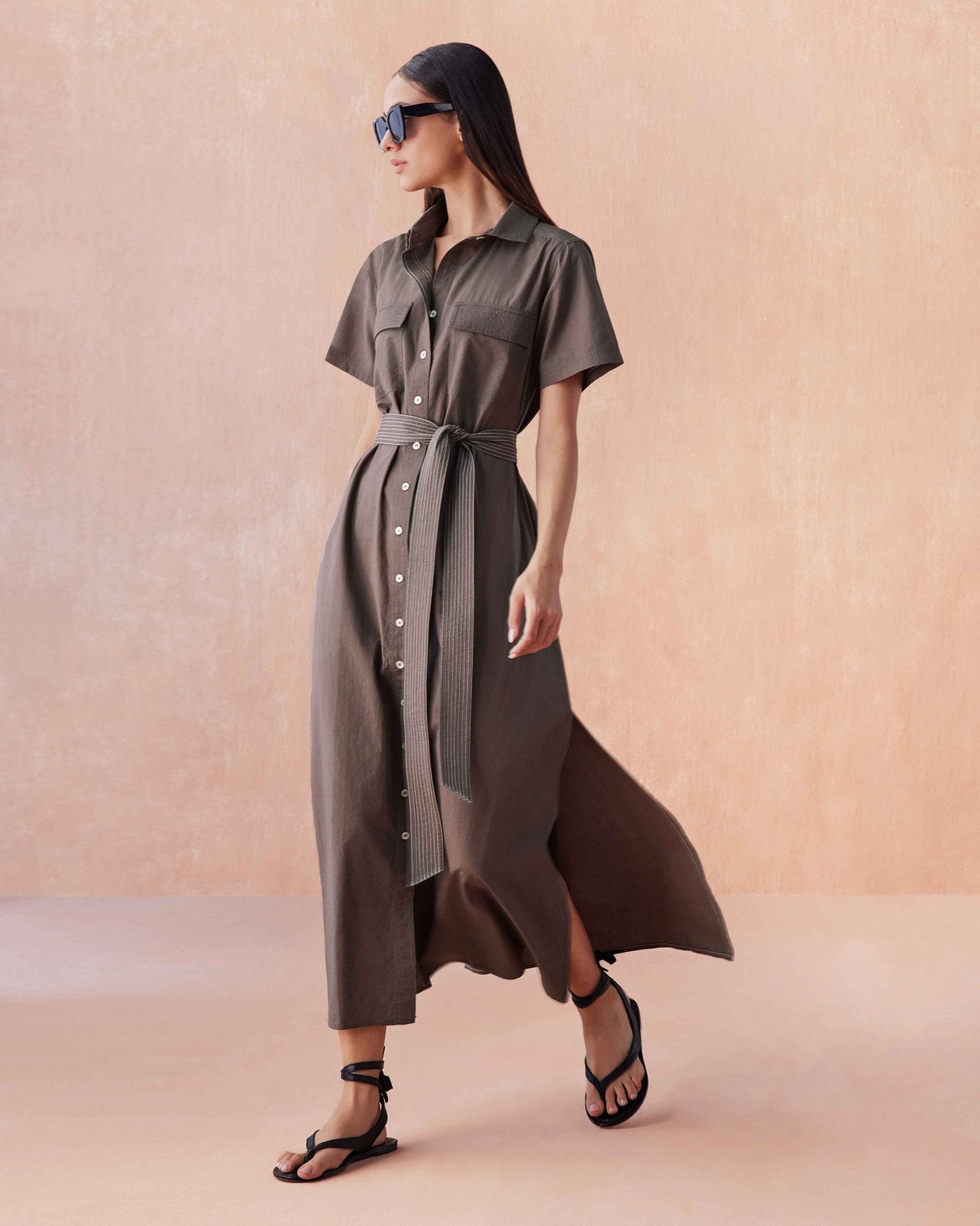 Image of Amira Shirt Dress