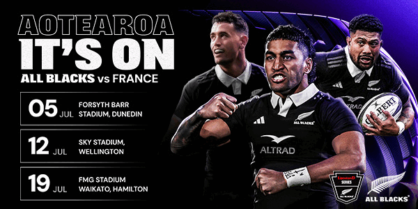 All Blacks vs France - pre-sale on now