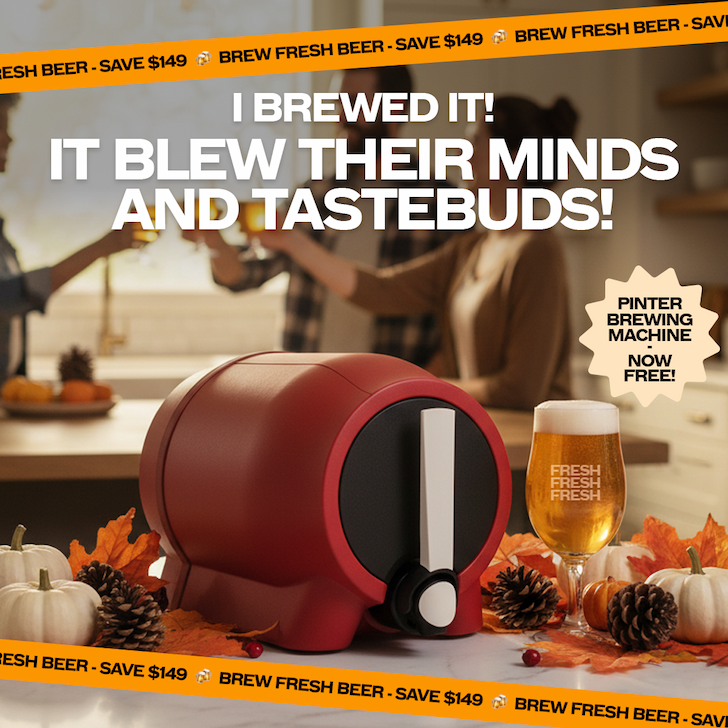 I BREWED IT! BEER MACHINE WORTH $149