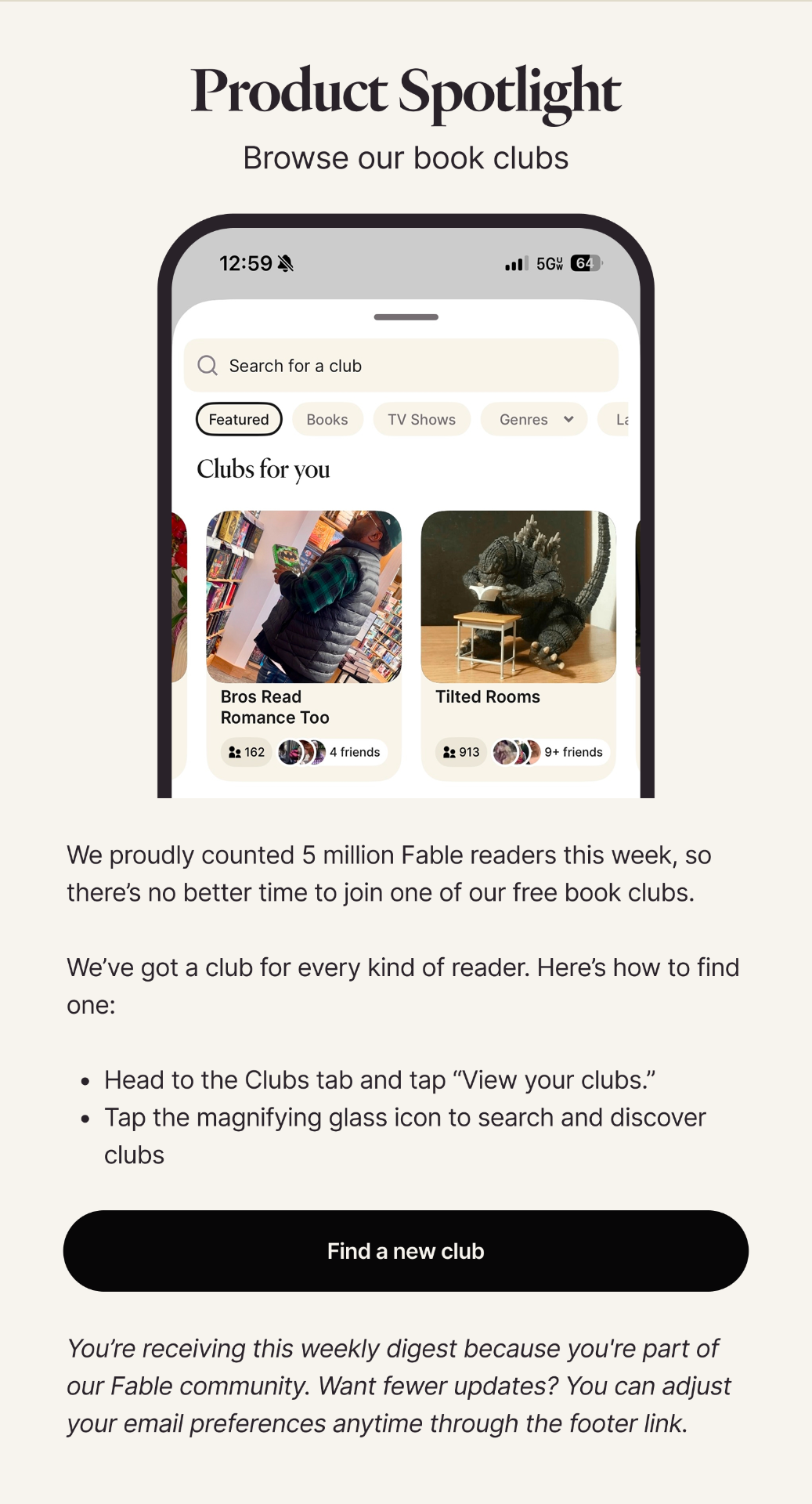 Browse our book clubs