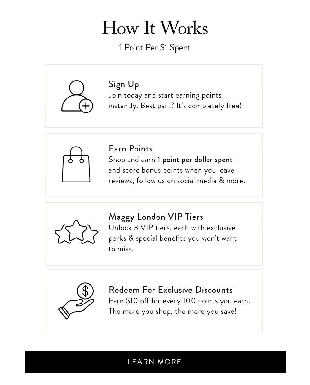 Sign Up, Earn Points, Redeem For Exclusive Discounts