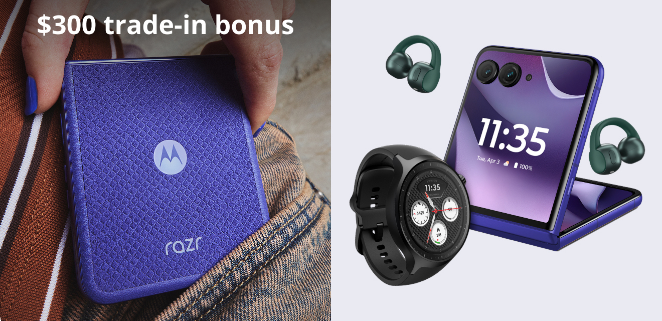 motorola razr ultra - 2026 $300 trade-in bonus