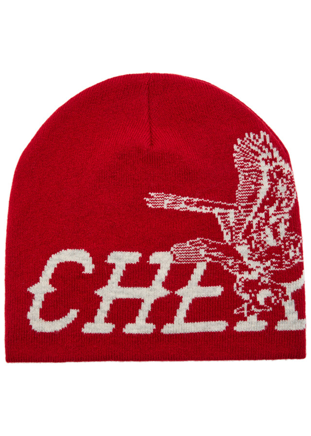 CHERRY LOS ANGELES Flying Cherry wool and cashmere-blend skull cap