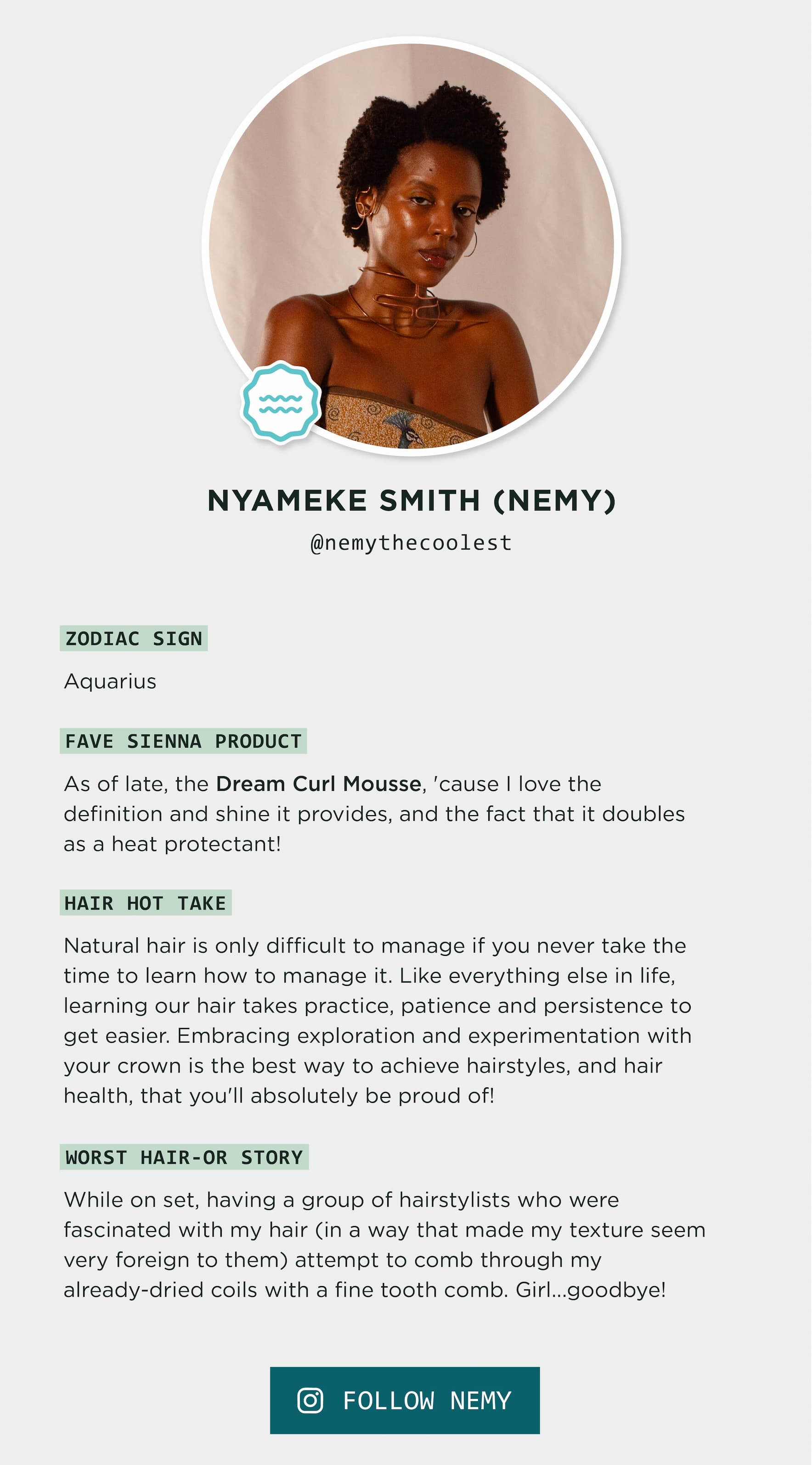 Follow Nemy