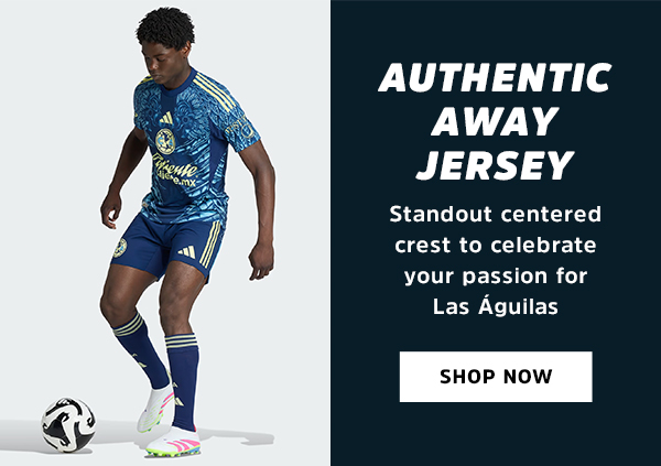 Authentic Away Jersey: Standout centered crest to celebrate your passion for Las Águilas. | Shop Now