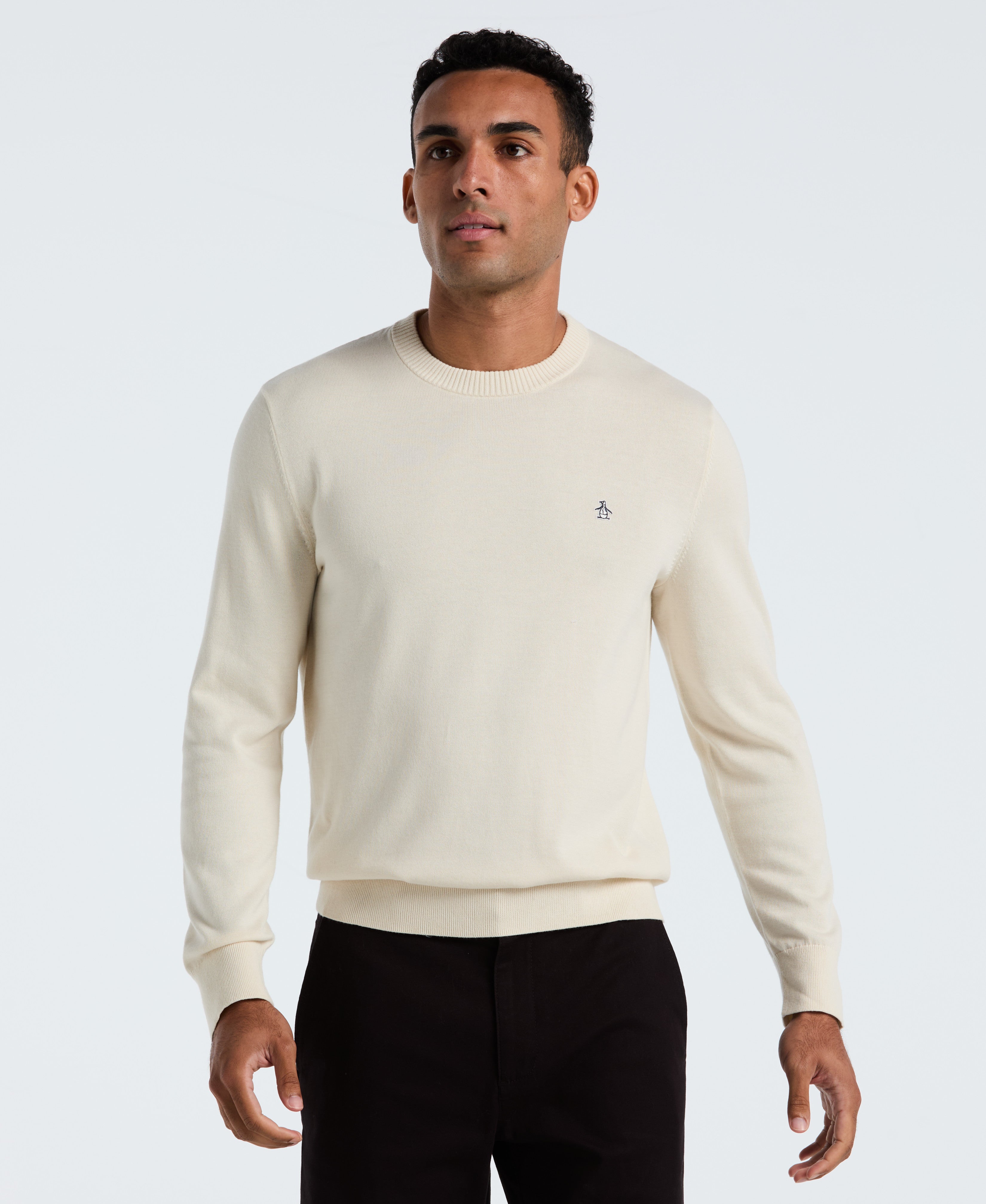 Image of Cotton Crew Neck Sweater