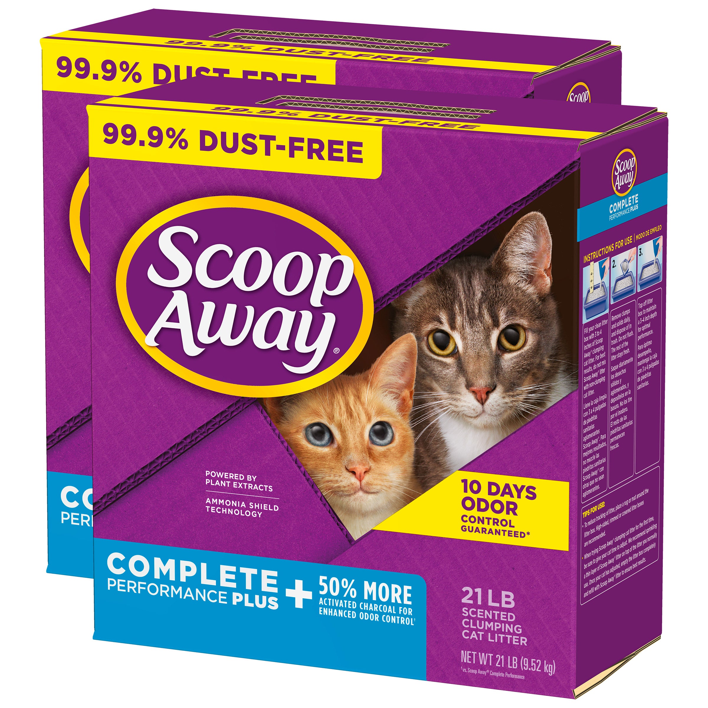 Scoop Away Complete Performance Plus, Scented Cat Litter, 42 lbs