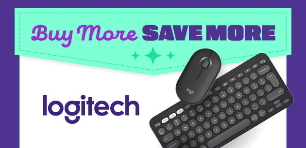 Buy More Save More Logitech Buy 2 get 20%, Buy 3, get 25% off SHOP LOGITECH