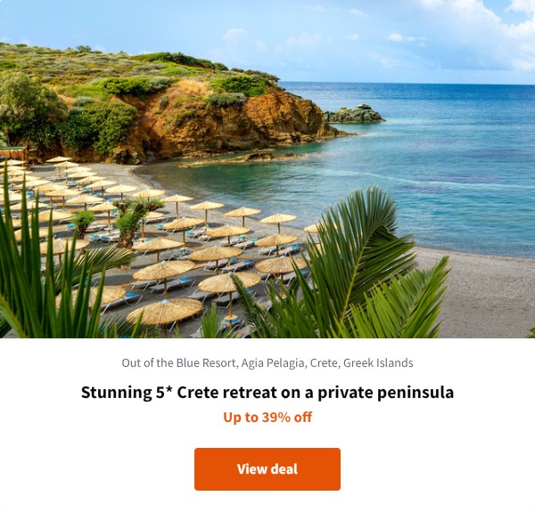 Stunning 5* Crete retreat on a private peninsula