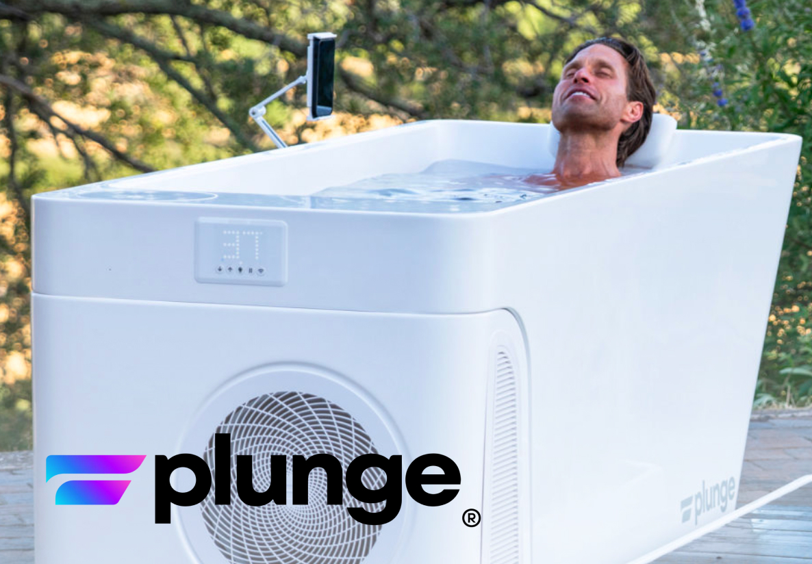 Man in Plunge cold plunge