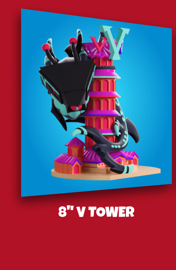 8" V Tower