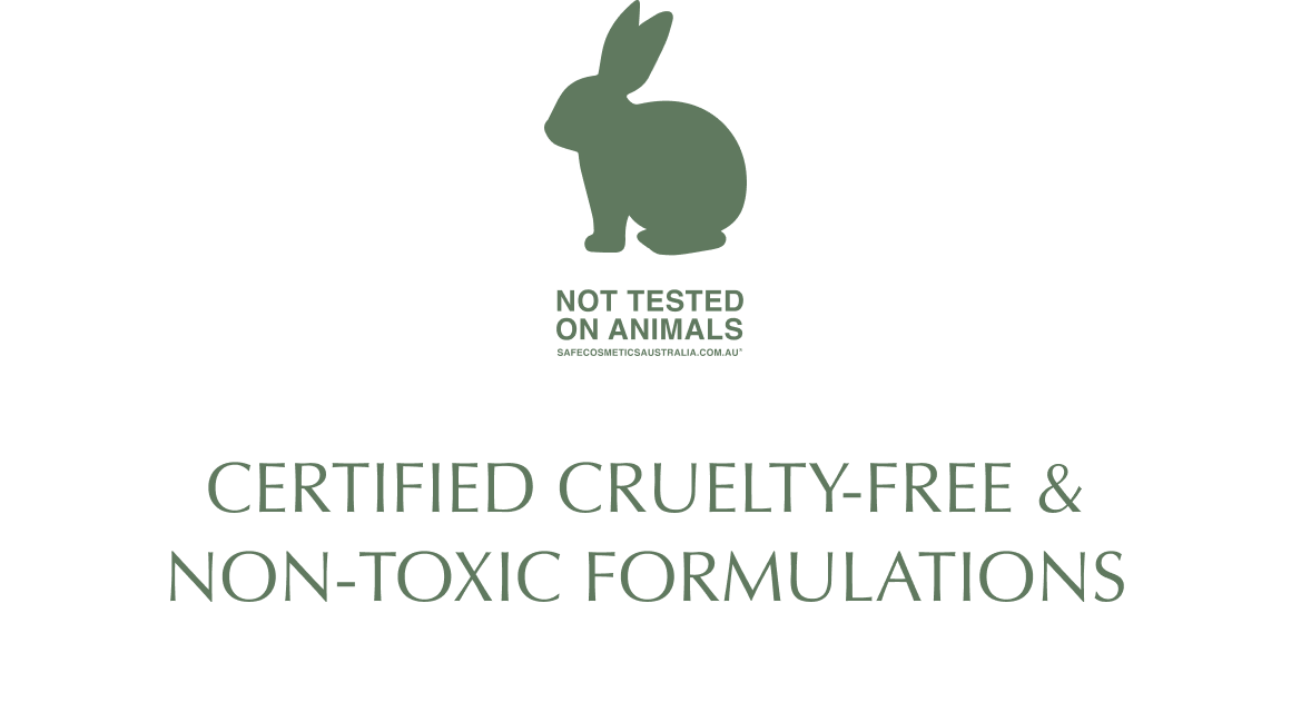 Certified cruelty-free & non-toxic formulations