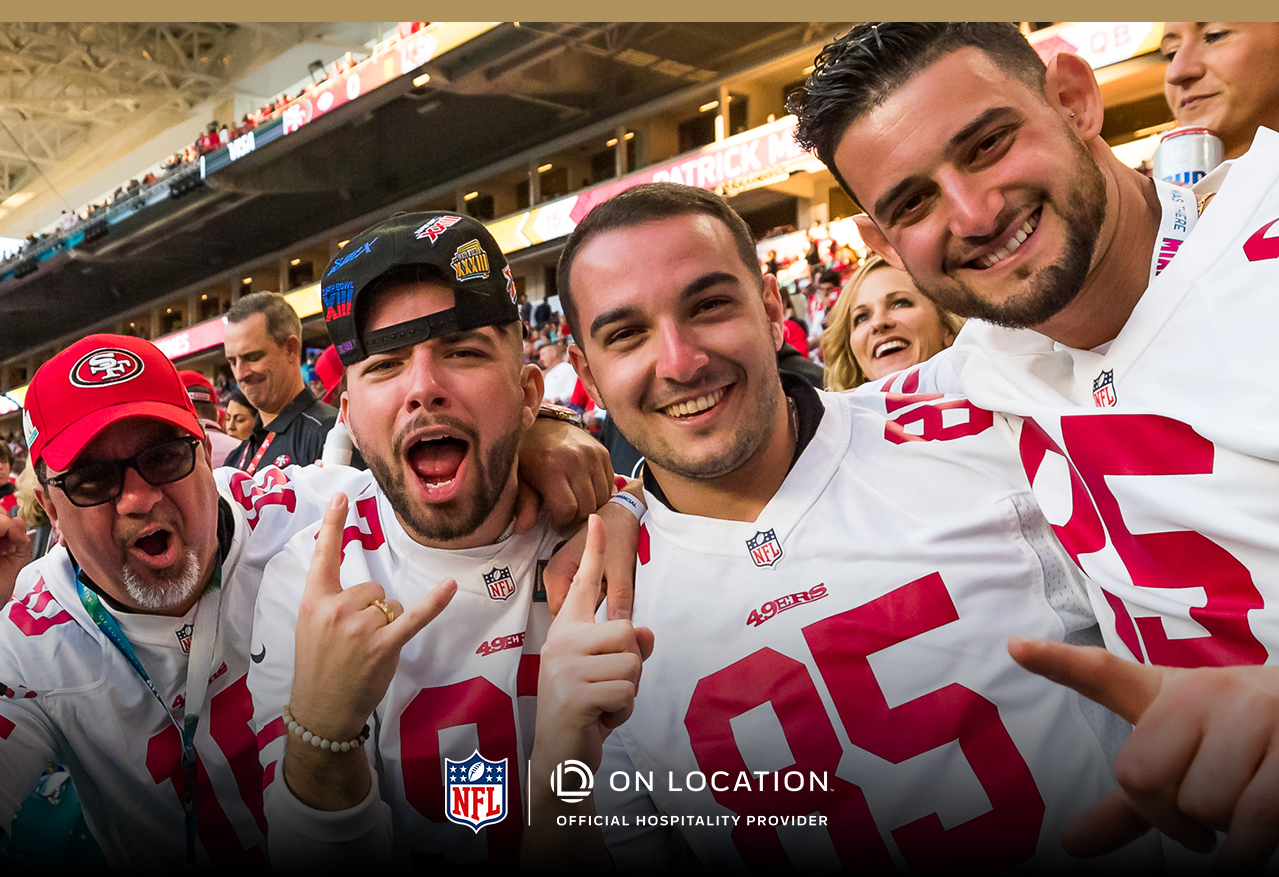group of boys cheering into the camera.