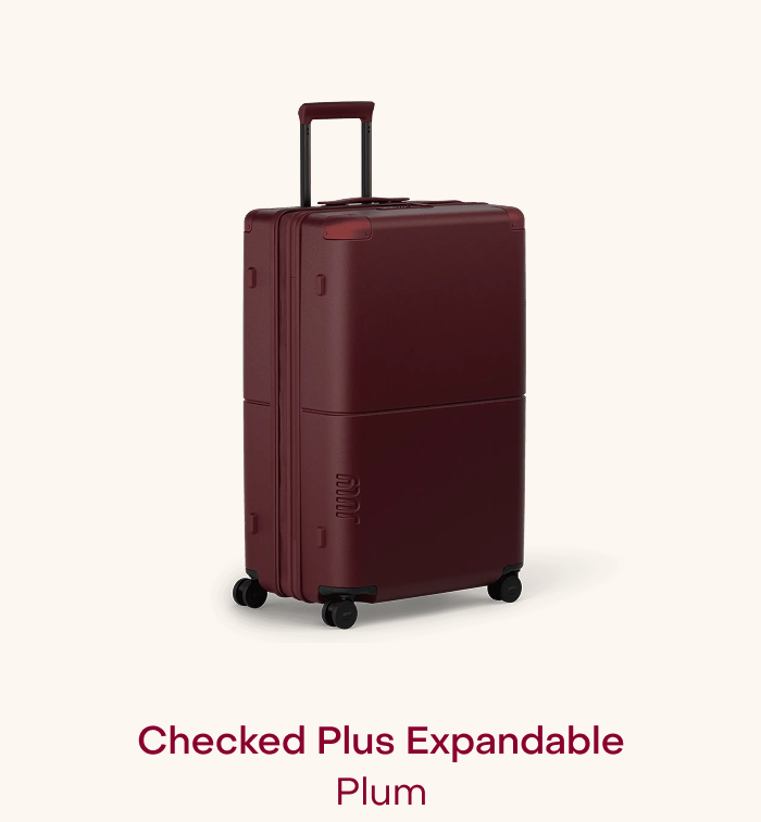 Checked Plus Expandable Plum