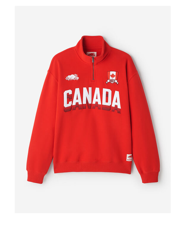 Mens Roots Canada Quarter Zip
