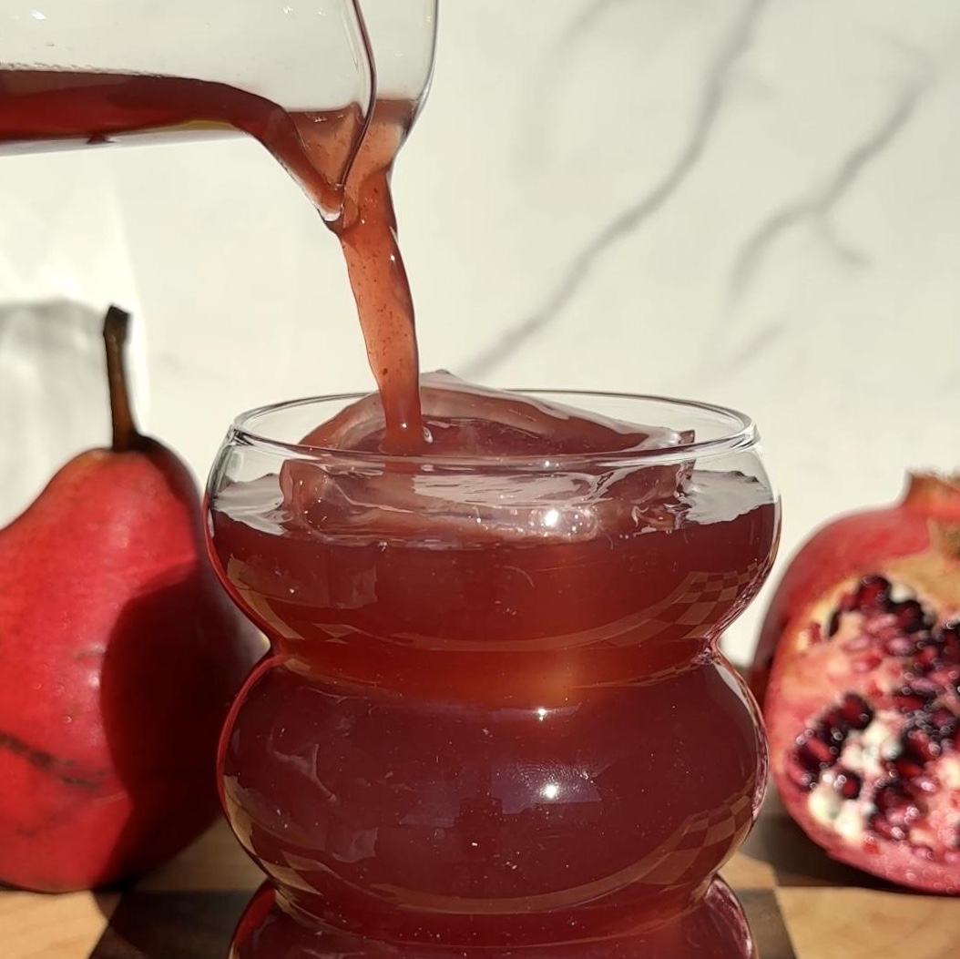 Pear Pomegranate Agua Fresca
