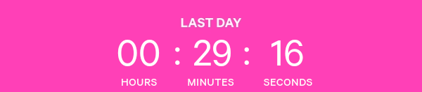 Last day. Countdown Timer.