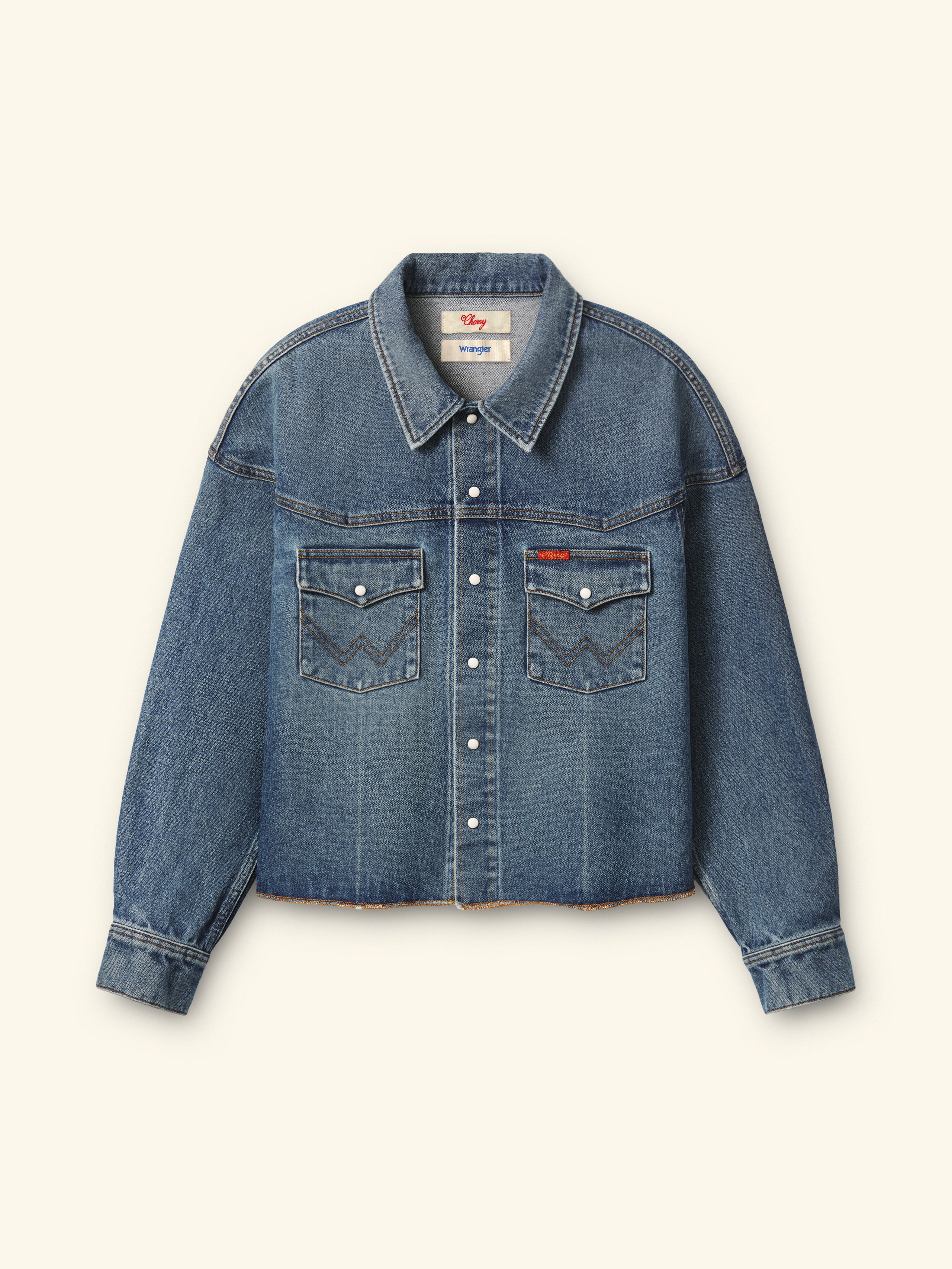 Image of Cherry x Wrangler Denim Shirt Jacket