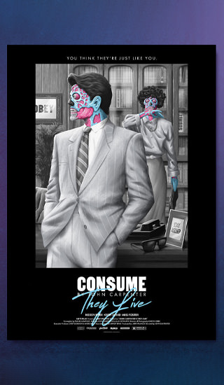 They Live Black Variant Movie Poster