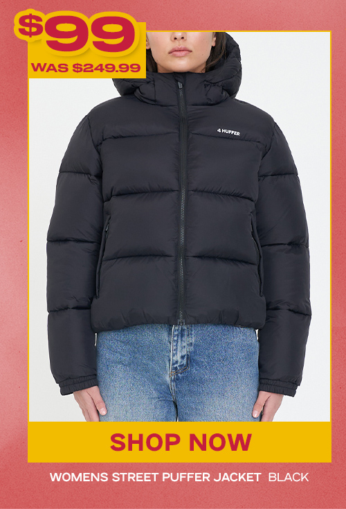 WOMENS STREET PUFFER JACKET BLACK
