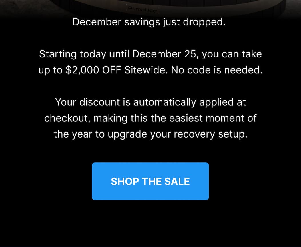 December savings just dropped 
