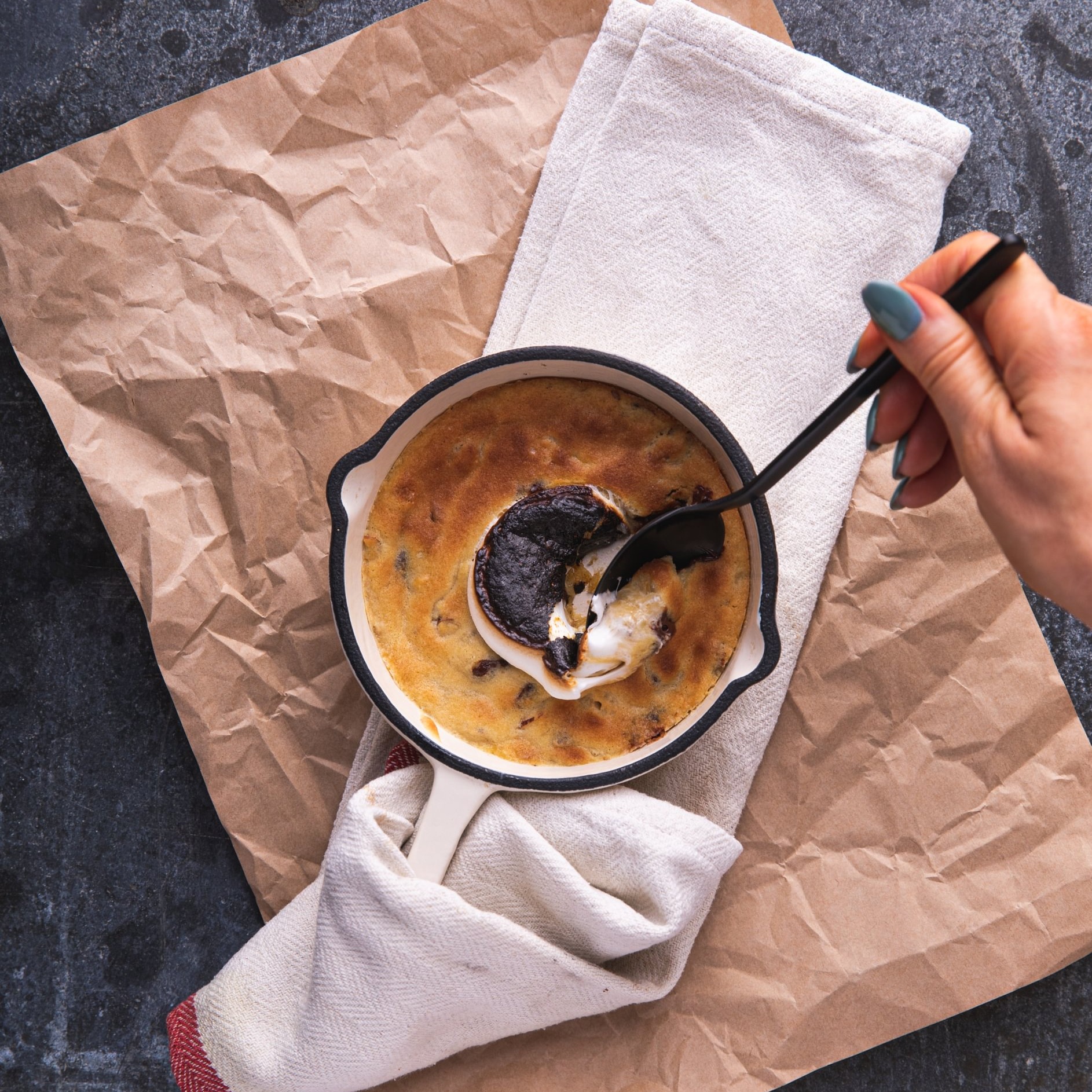 Skillet Chocolate Chip Cookie