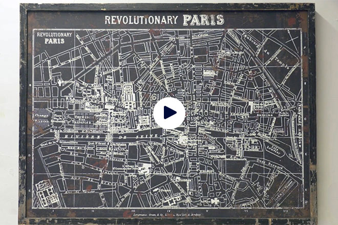 A map of Revolutionary Paris.