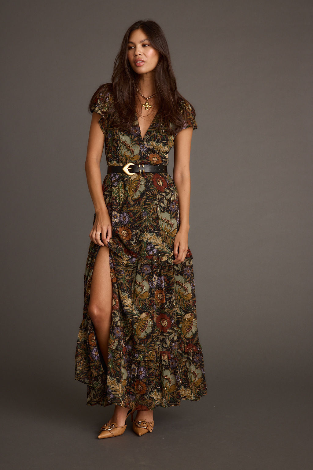Image of Sundance Floral Paisley Maxi Dress