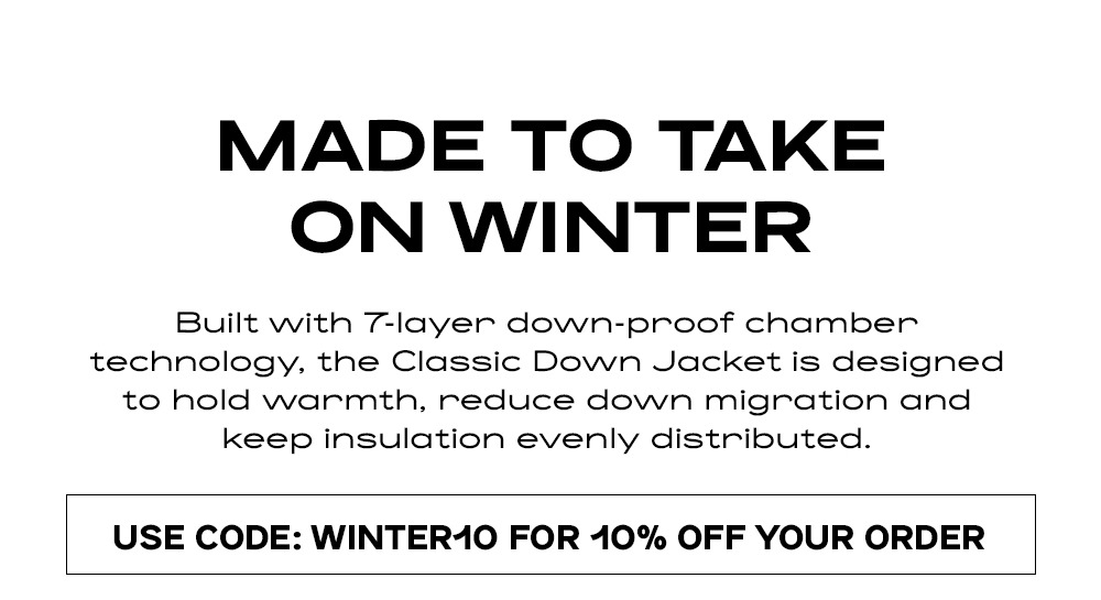 MADE TO TAKE ON WINTER
