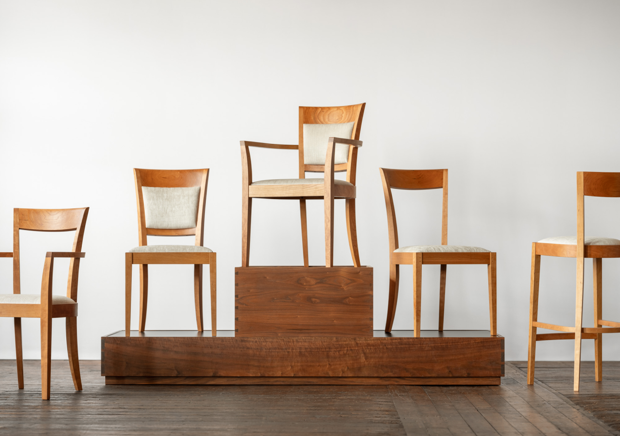 A collection of harpswell chairs