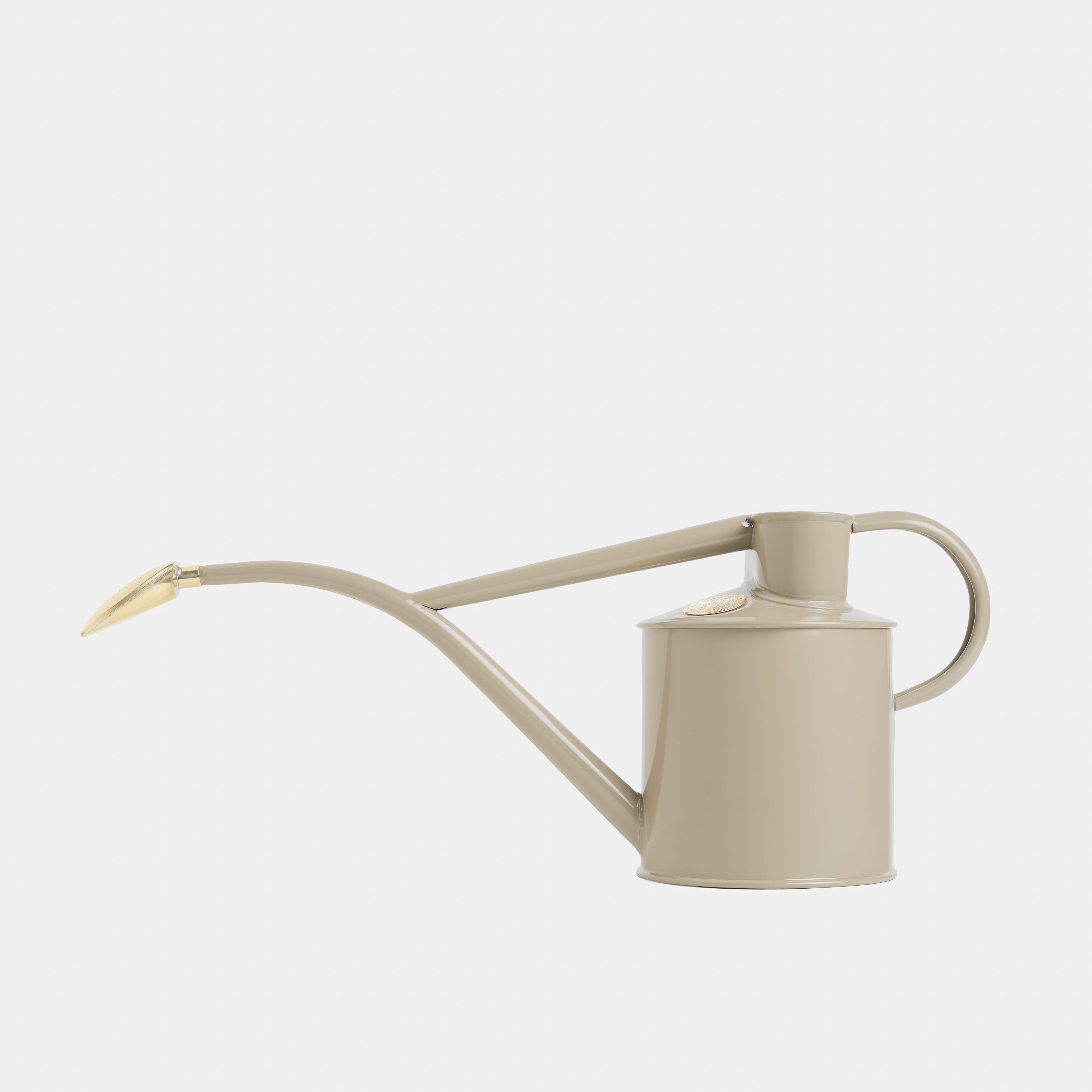 Image of Haws x Gardenheir 1 Liter Metal Watering Can in Shaker Beige