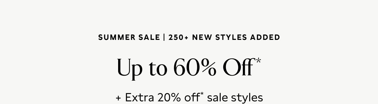 SUMMER SALE | 250+ NEW STYLES ADDED Up to 60% Off* With your Gap Inc. Credit Card. + Extra 20% off* sale styles