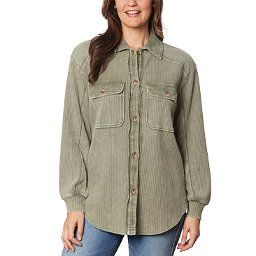 Briggs Women's Button Front Waffle Shirt
