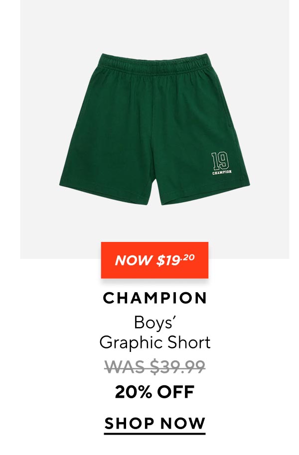 Champion Boys Graphic Short