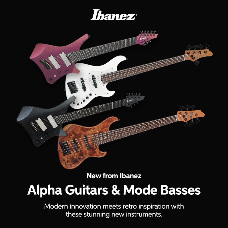 New from Ibanez: Alpha Guitars & Mode Basses