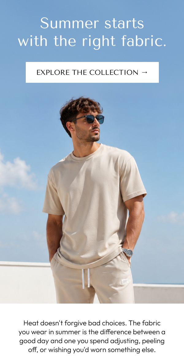 Summer starts with the right fabric. 