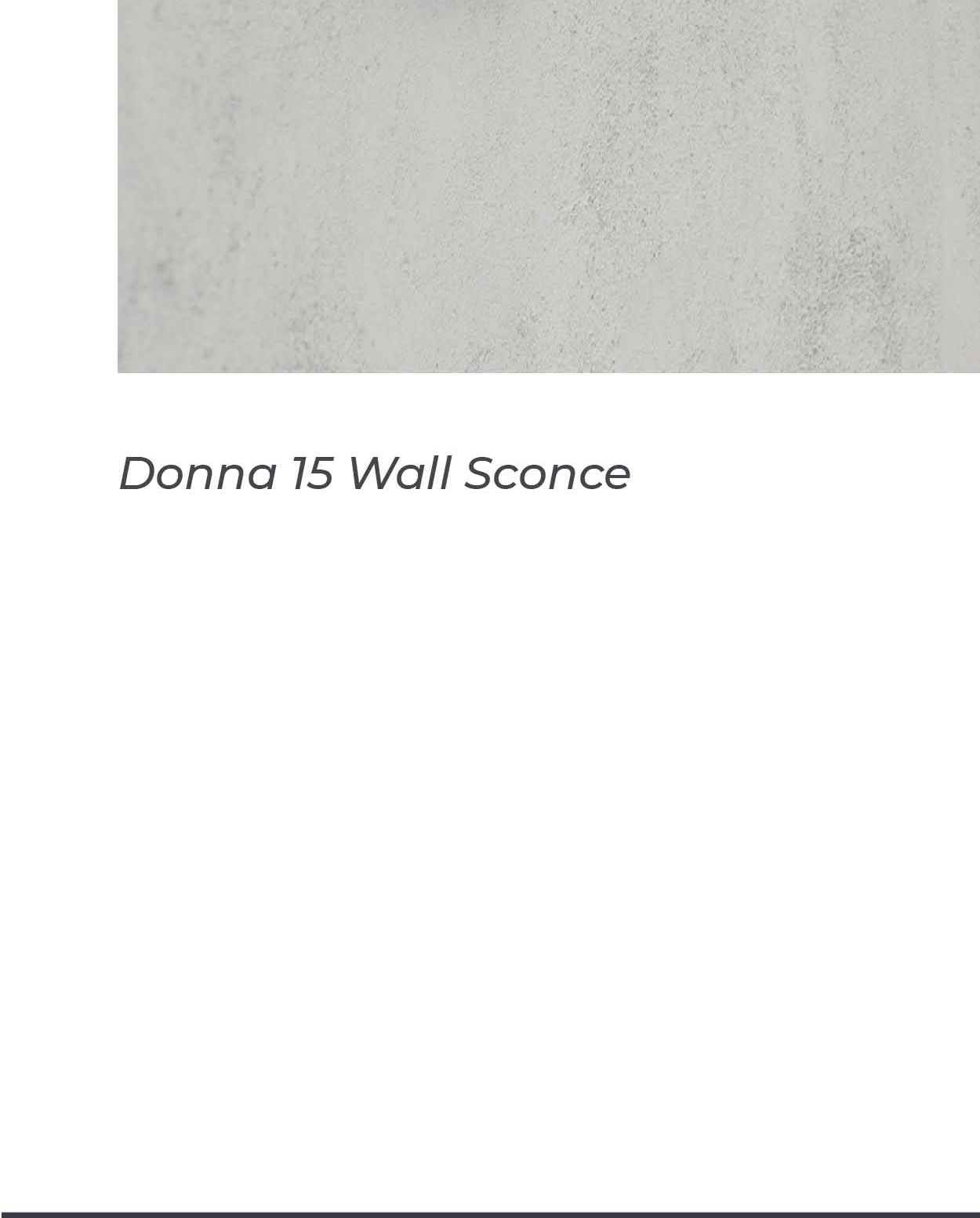 Donna 15 Wall Sconce