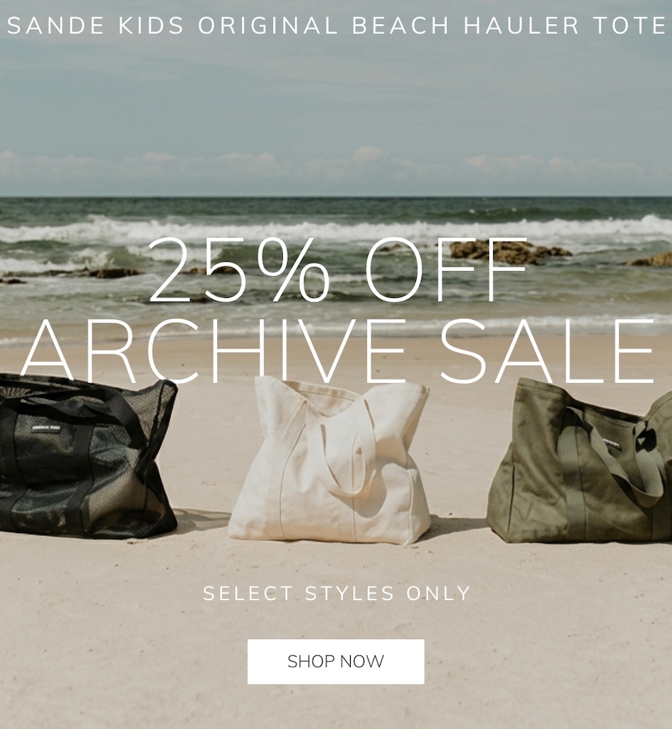 Archive Sale - 25% off select styles