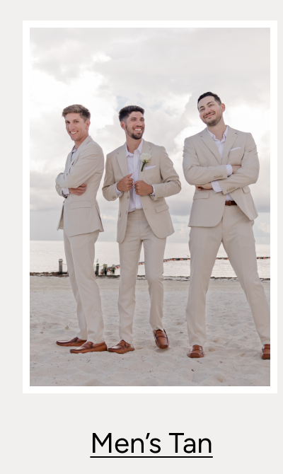 Men's Tan Suit, $224