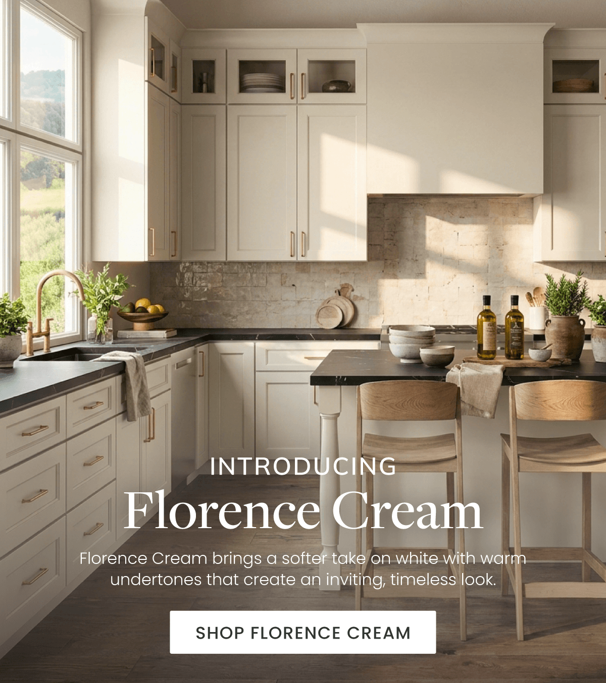 Introducing: Florence Cream Cabinets