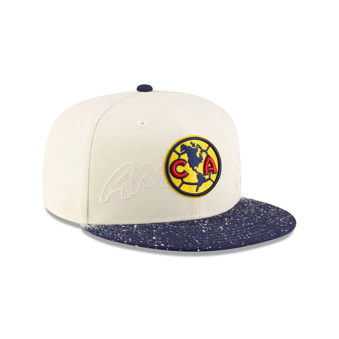 Image of New Era Club America Splattered Visor 59FIFTY Fitted Hat