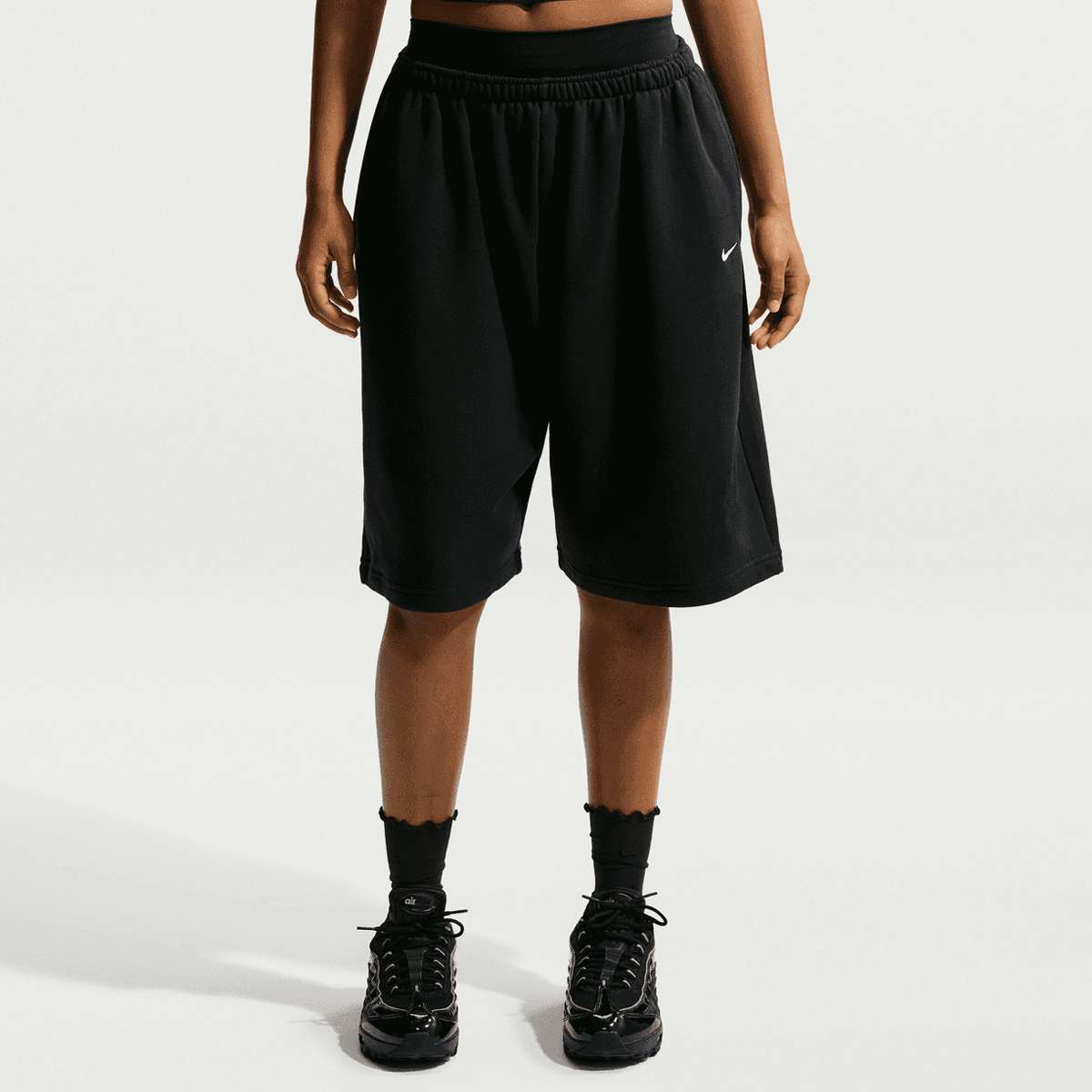 Sportswear Oversized Mid-Rise French Terry Bermuda Shorts