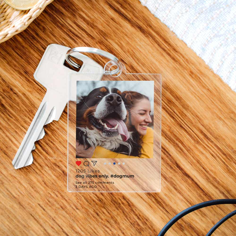 Image of Personalised Instagram Style Keychain