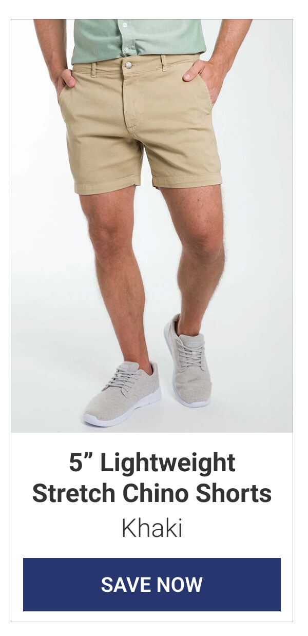 Khaki 5" Lightweight Chino Shorts