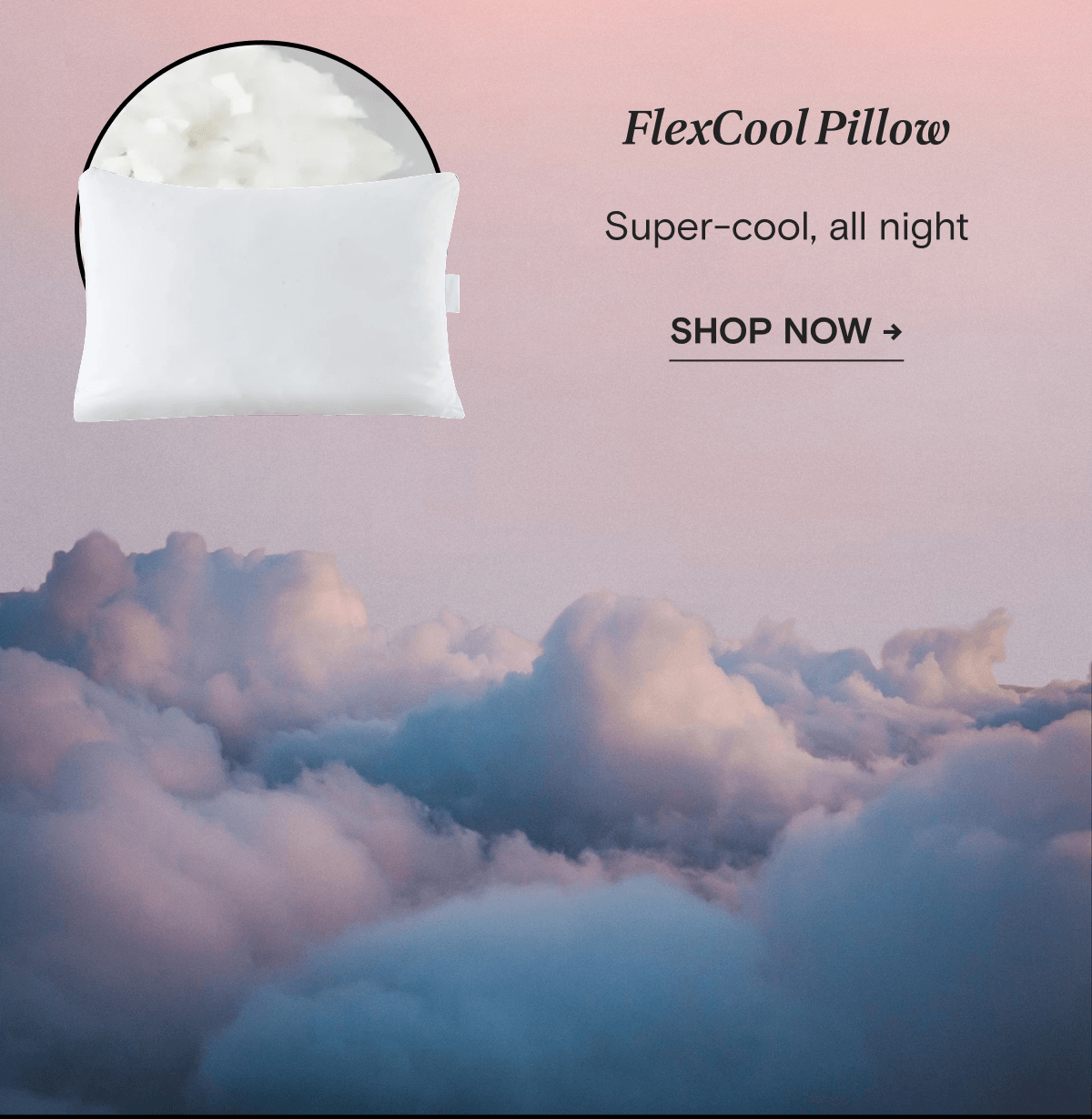 FlexCool Pillow - Super-cool, all night | SHOP NOW →