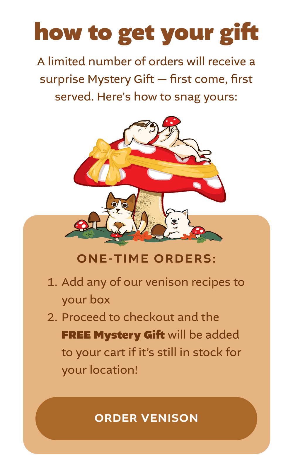 [ADD VENISON TO YOUR BOX]