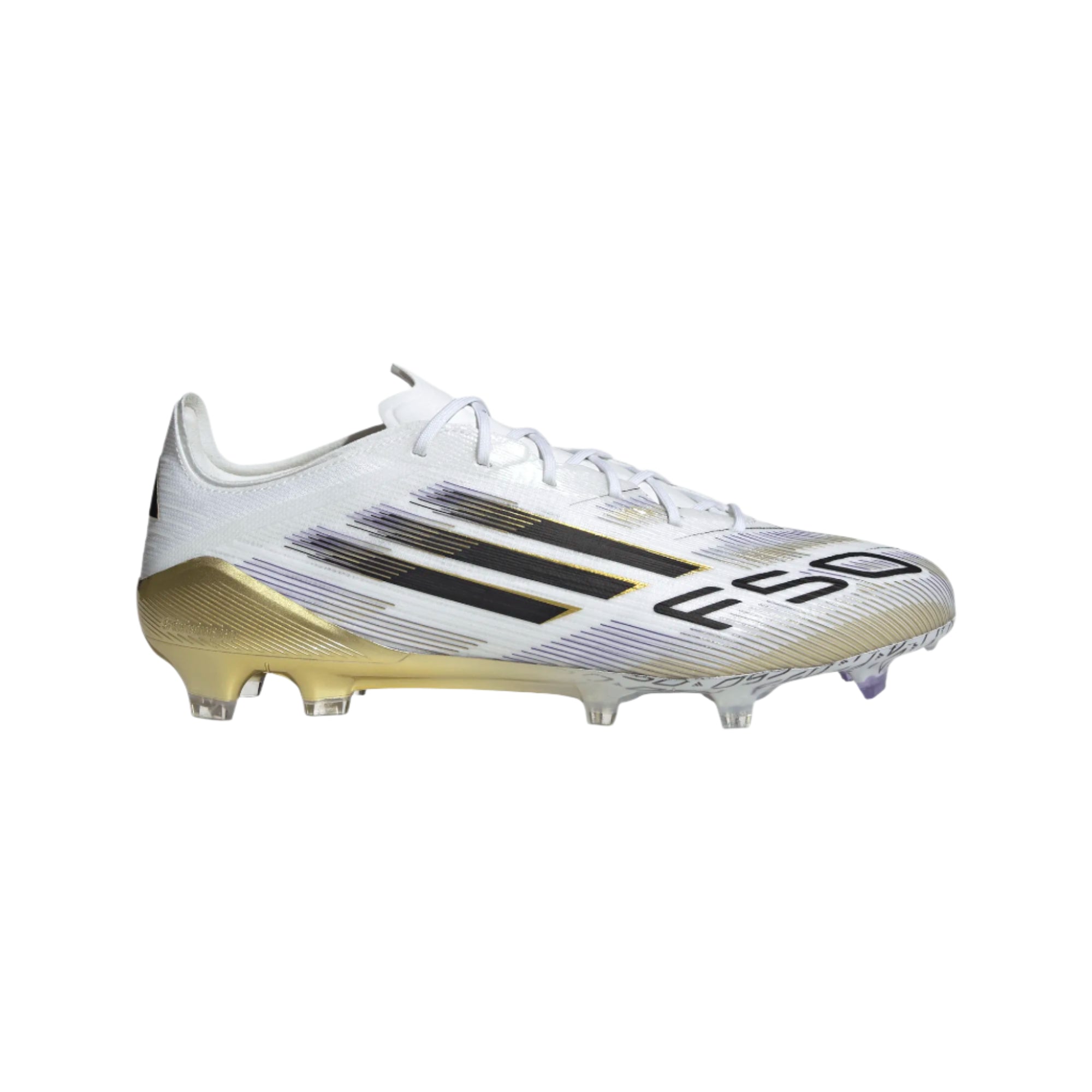 Image of F50 Pro Firm Ground Cleats -WHITE-GOLD