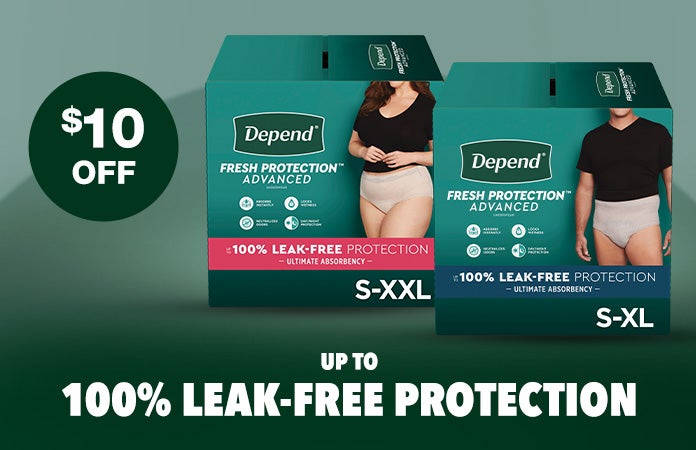 Depends Fresh Protection for Men and Women