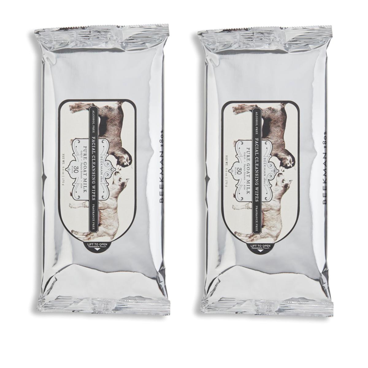Beekman 1802 2-pack Pure Goat Milk Face Wipes